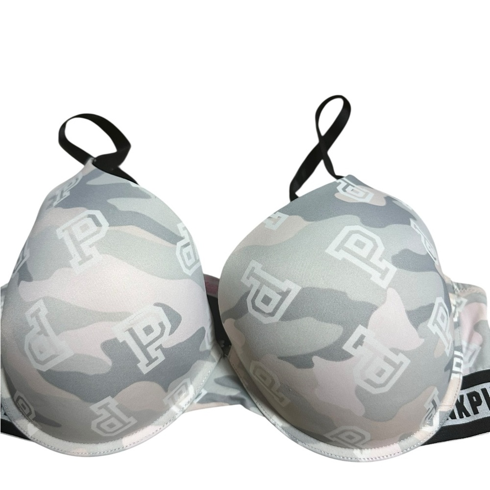 VS Victoria’s Secret 36DD Spell out Black and White Bra Push Up